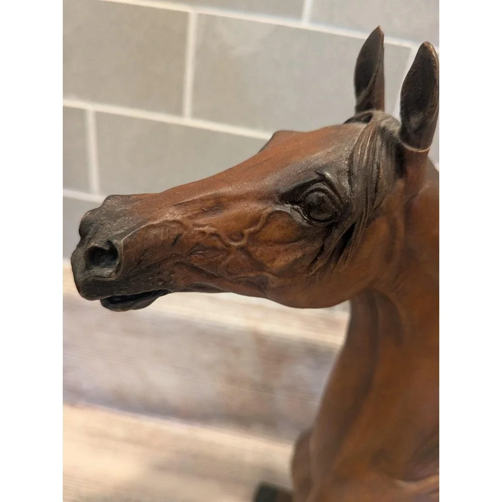 1996 Kasper Studio Design Morning Call Horse Bust Sculpture #25 Kentucky Signed